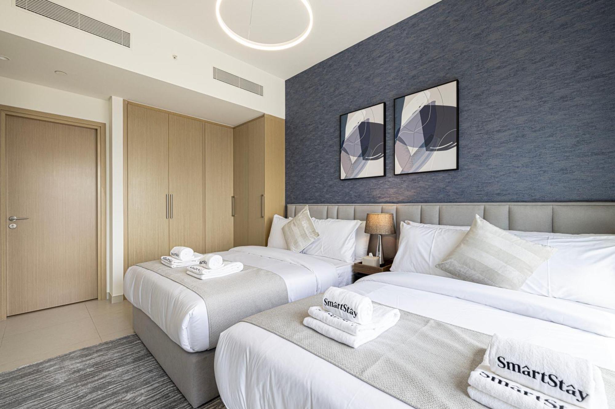 Smartstay At Burj Royale - Full Burj Khalifa View - Brand New Luxury Apartments Dubai Bagian luar foto