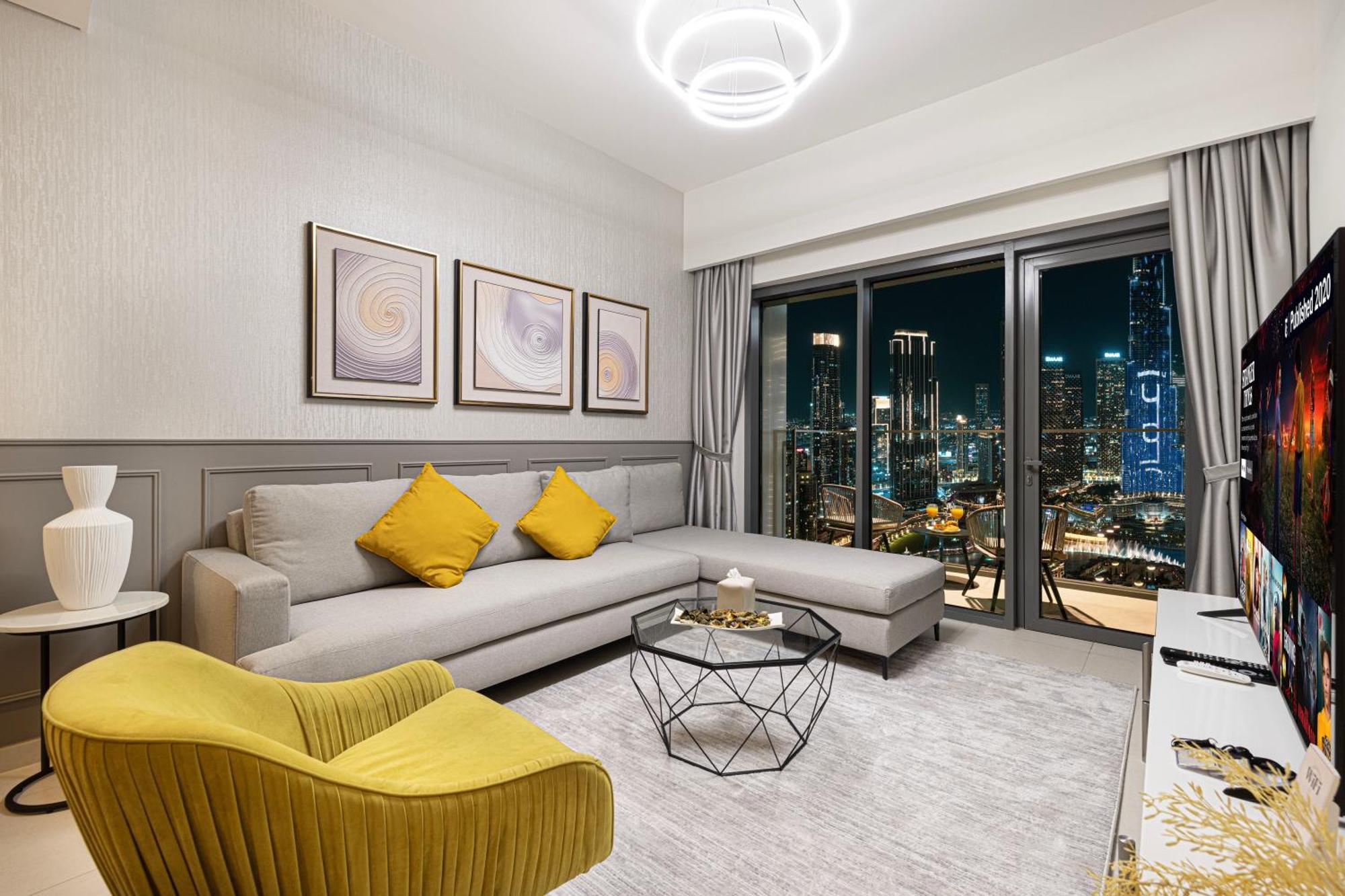 Smartstay At Burj Royale - Full Burj Khalifa View - Brand New Luxury Apartments Dubai Bagian luar foto